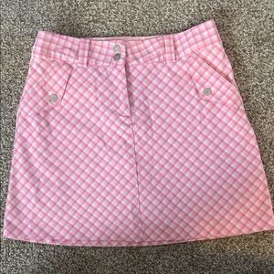 Nike Gingham Pink Plaid Women's Golf Skirt